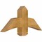Ekena Millwork Bellingham Rough Sawn Timber Gable Bracket, Western Red Cedar, 36"W x 16"H x 4"D x 6"F, 11/12 Pitch GBW036X16X0406BEL00RWR - alternate 3